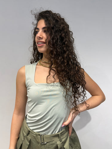 Canotta Terry Verde Salvia