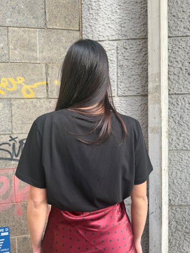 T-Shirt Cravatta Nera