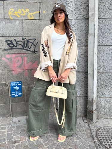 Giacca Patch Beige