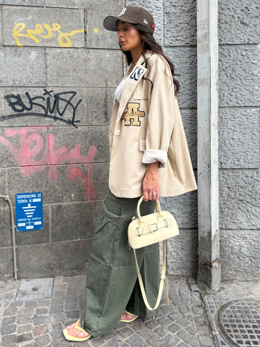 Giacca Patch Beige
