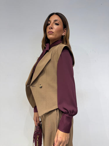 Camicia Desy Bordeaux