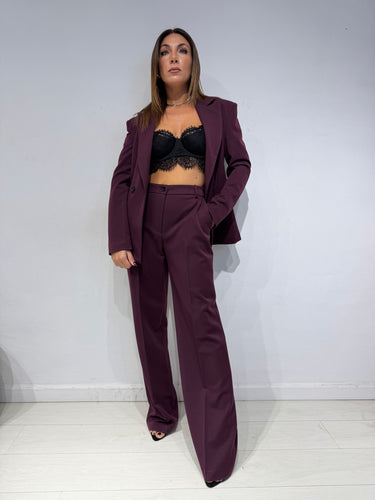 Tailleur Strutturato Bordeaux