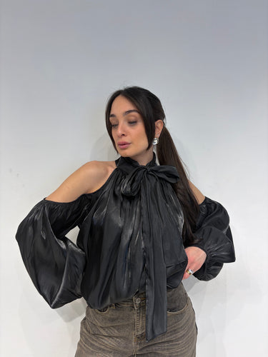 Blusa Satin Nera