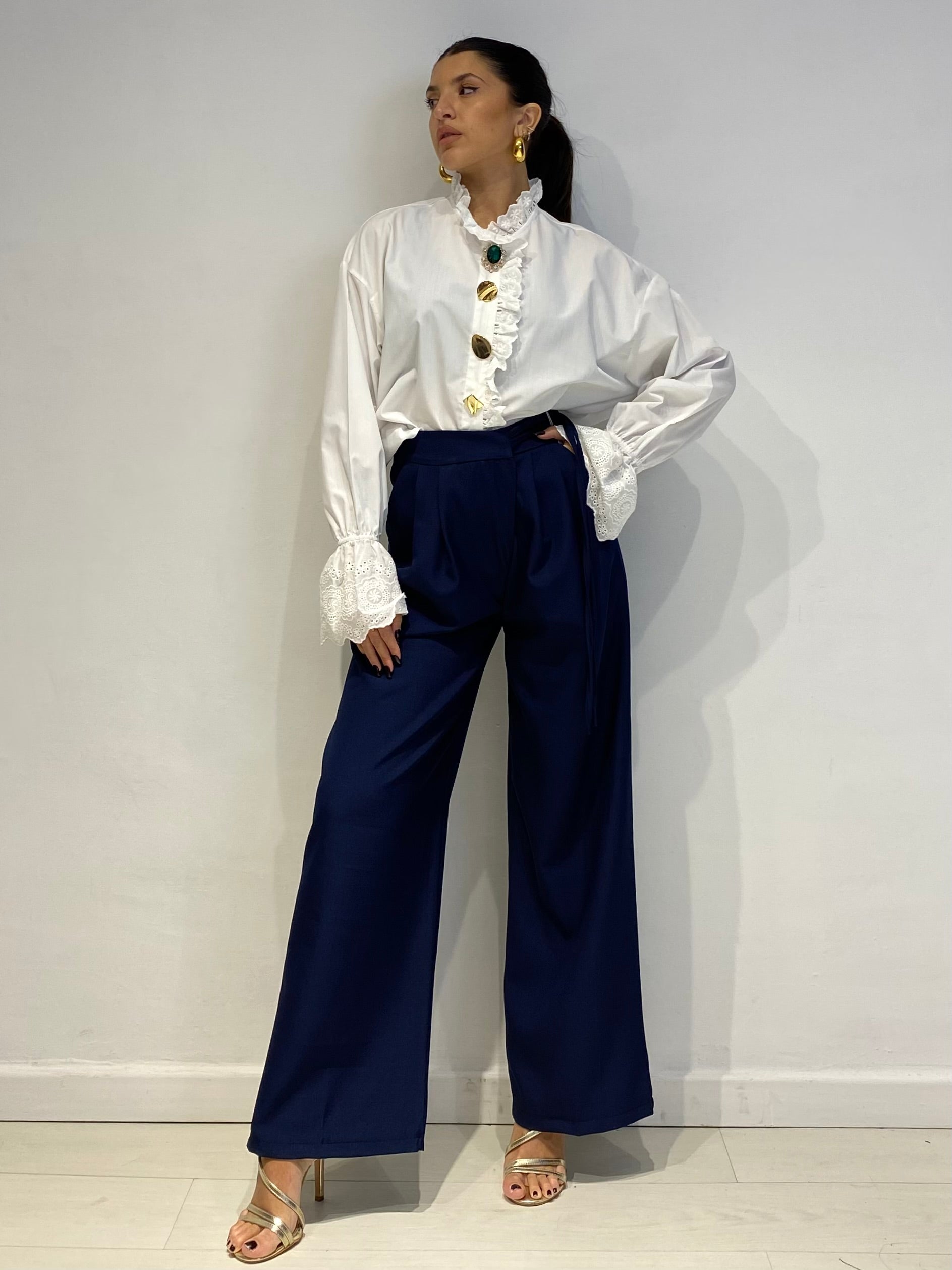 Pantaloni Miriam Blu