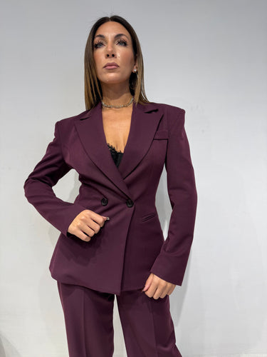 Tailleur Strutturato Bordeaux