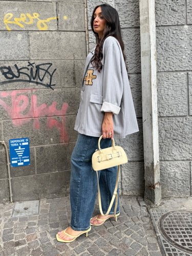 Giacca Patch Beige