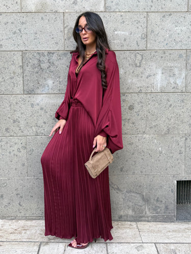 Coordinato Satin Bordeaux
