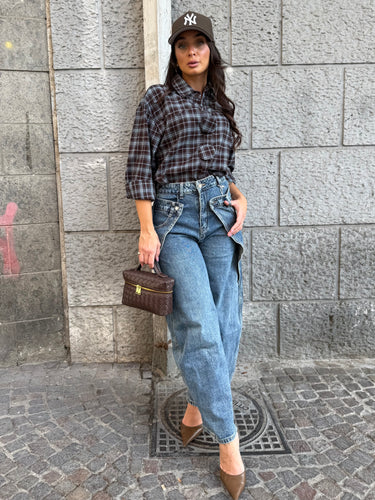 Camicia Square Testa Di Moro