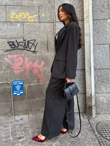 Tailleur Gessato Beige