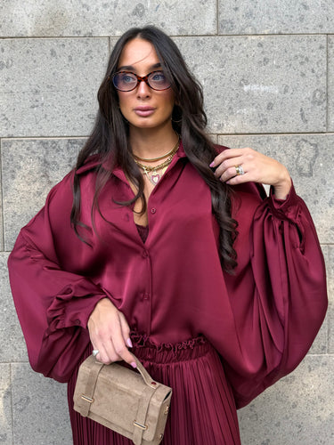 Coordinato Satin Bordeaux