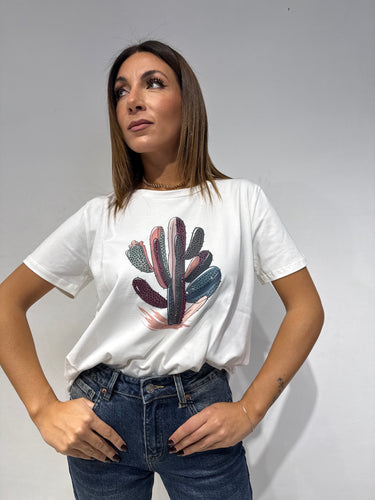 T-Shirt Cactus Strass