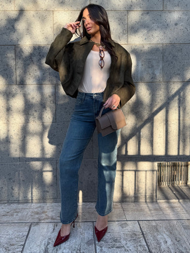 Jeans Dritto Sabbiato
