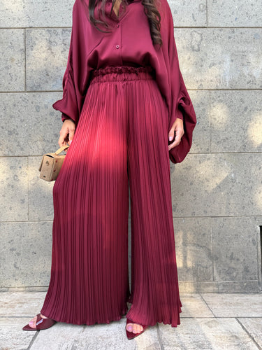 Coordinato Satin Bordeaux