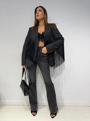 Giacca Vintage con Frange