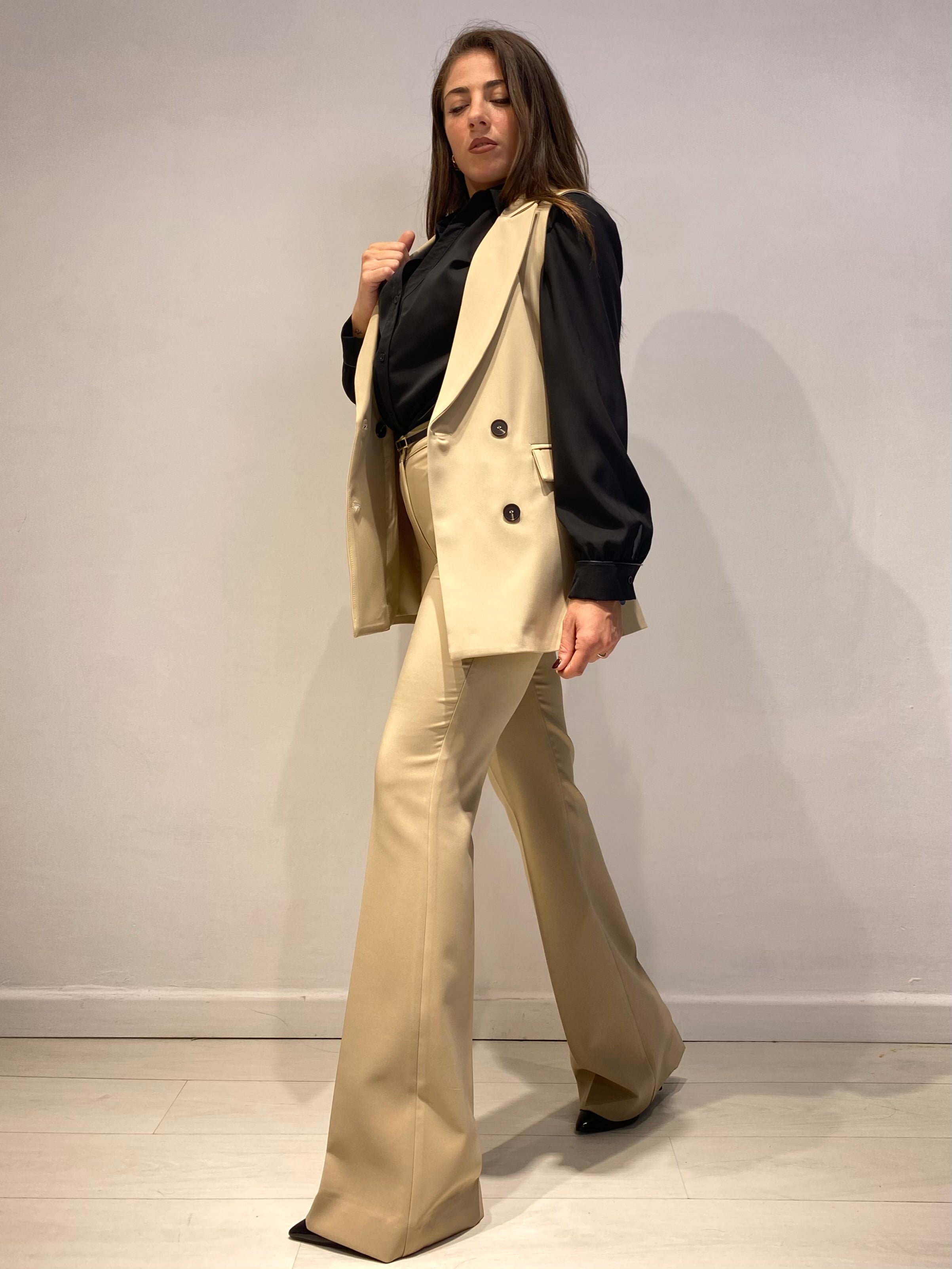 Pantaloni Zampa Eloisa Beige