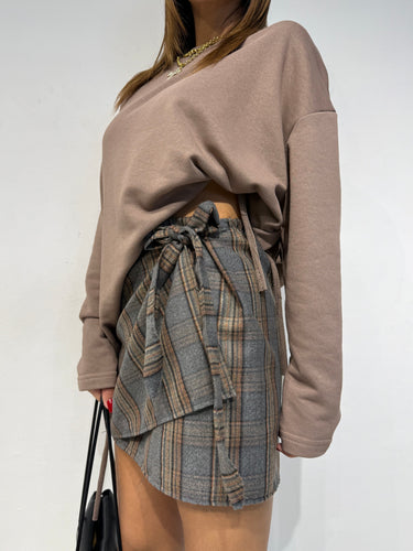 Gonna Tartan Grigia