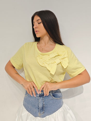 T- Shirt Fiocco Giallo
