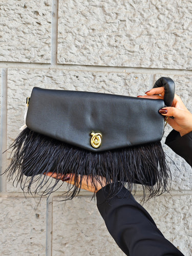 Pochette Plumes Nera