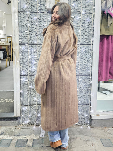 Cappotto Pelliccia Camel