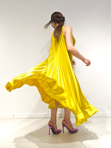 Abito Plissè Giallo