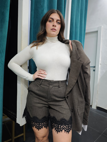 Shorts Macramè Testa Di Moro