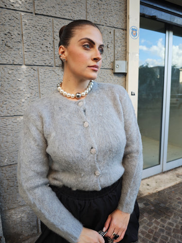Cardigan Gioiello Grigio