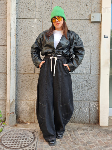 Jeans Balloon Laccio Nero