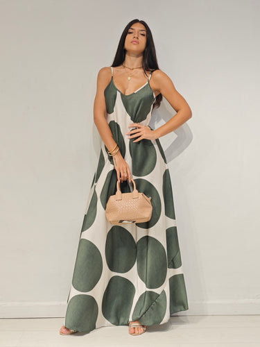 Abito Pois Verde