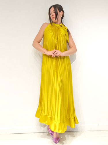 Abito Plissè Giallo