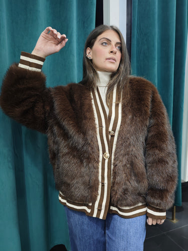 Ecofur Bomber Marrone