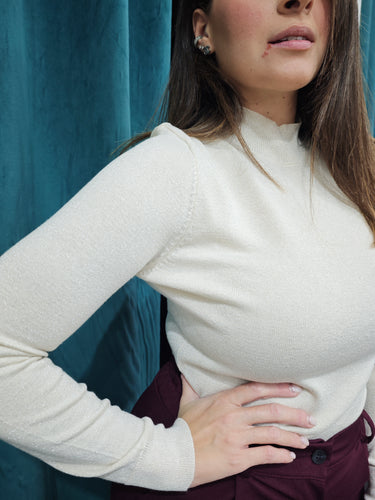 Maglia Lurex Panna