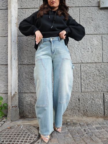 Jeans Balloon Strass
