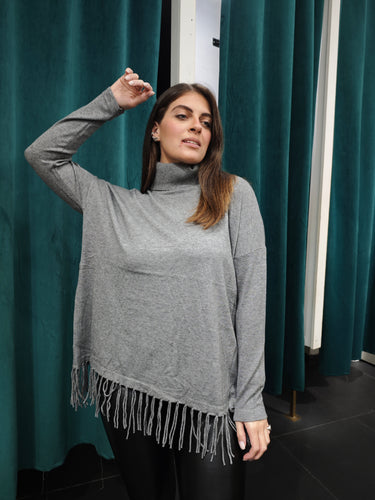 Maglia Frange Grigia