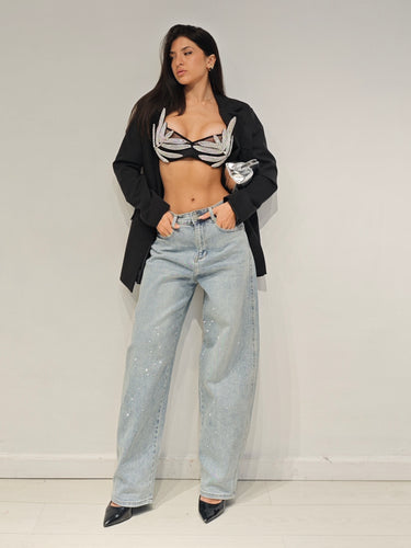 Jeans Ballon Strass